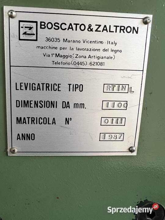 Szlifierka szerokotaśmowa 1agregatowa podkarpackie Czarna