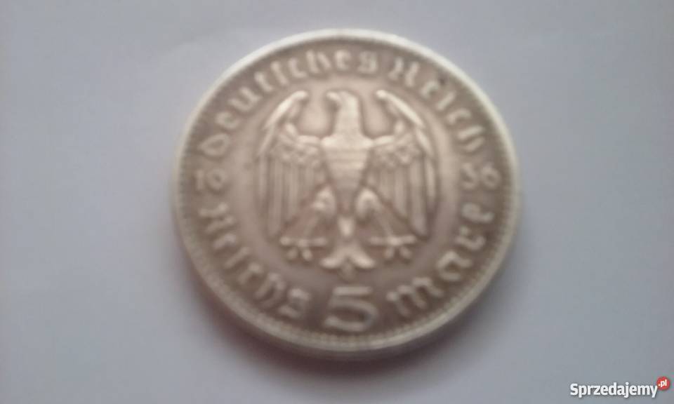 Moneta 5 Paul von Hindenburg śląskie Rybnik