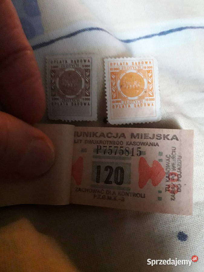 1970 50 lat temu 100sztuk Bilety Komunikacji Warszawa