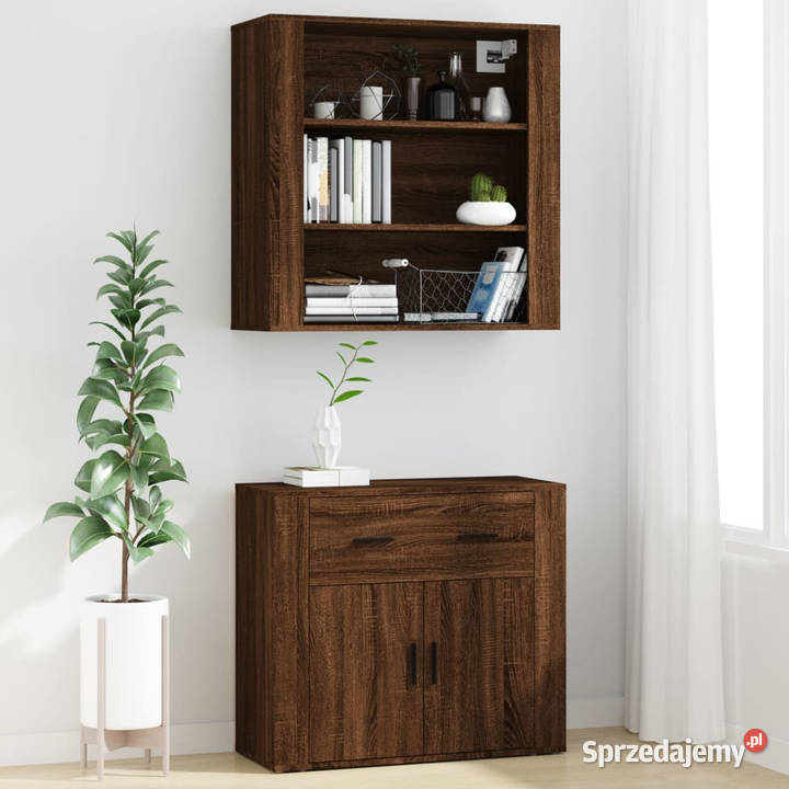 Wysoka szafka brązowy dąb WM3185382 mazowieckie Warszawa