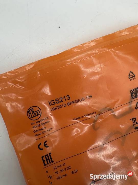IFM IGS213 Czujnik indukcyjny Warszawa sprzedam