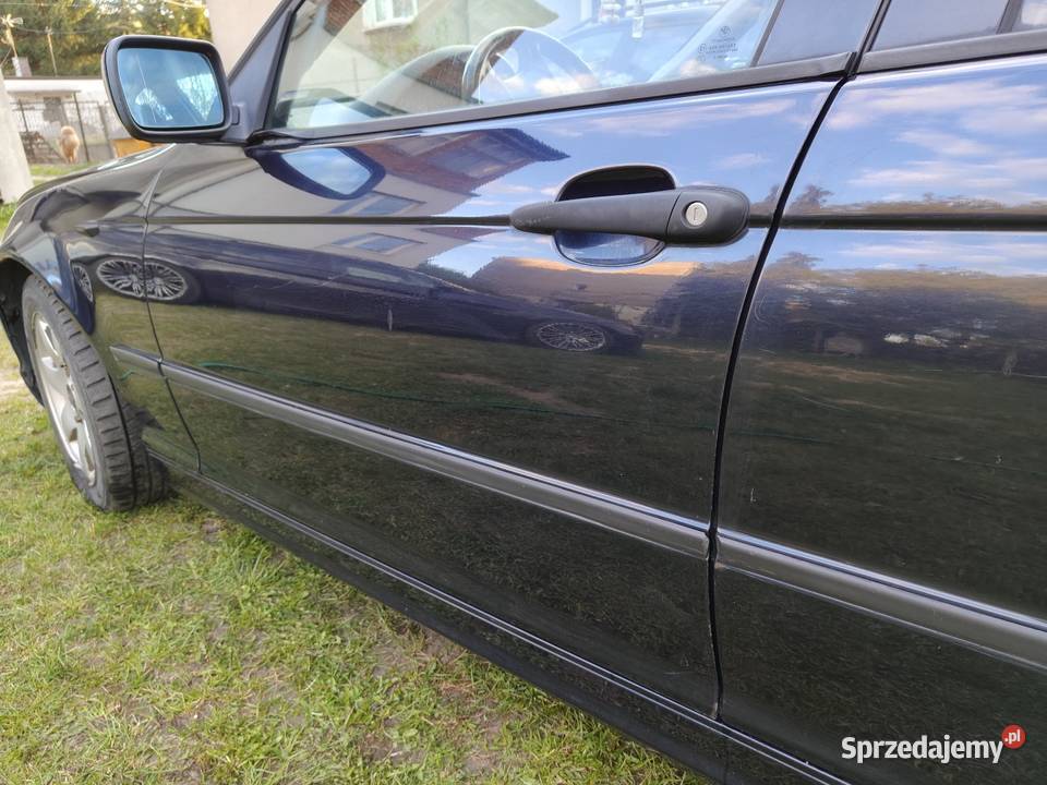 Bmw e46 sedan drzwi lewy przód orientblau osobowe łódzkie Aleksandrów Łódzki