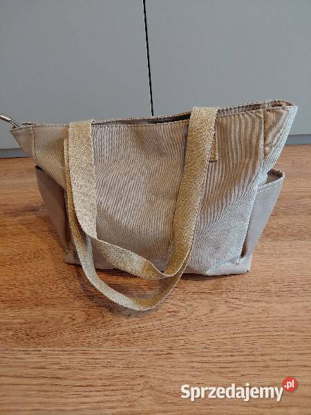 Nowa duża torba beżowa pojemna lekka wygodna Na ramię  Warszawa