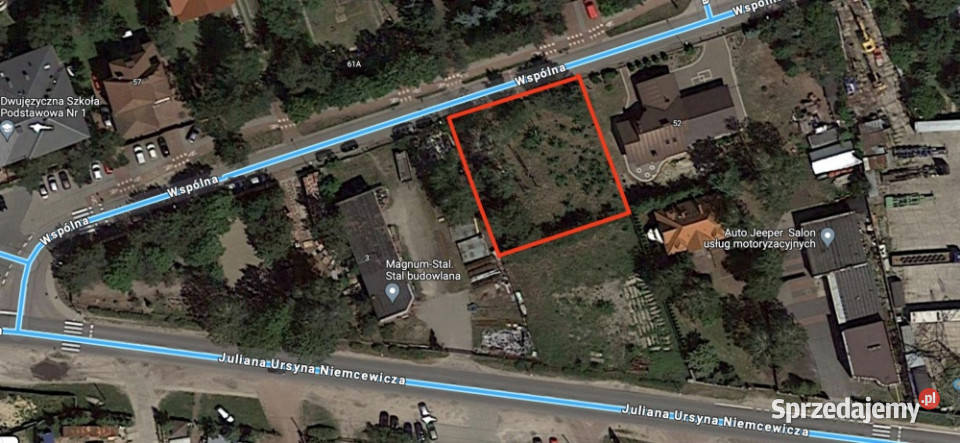 Działka usługowa 1100 m2 WarszawaWesoła siatka mazowieckie