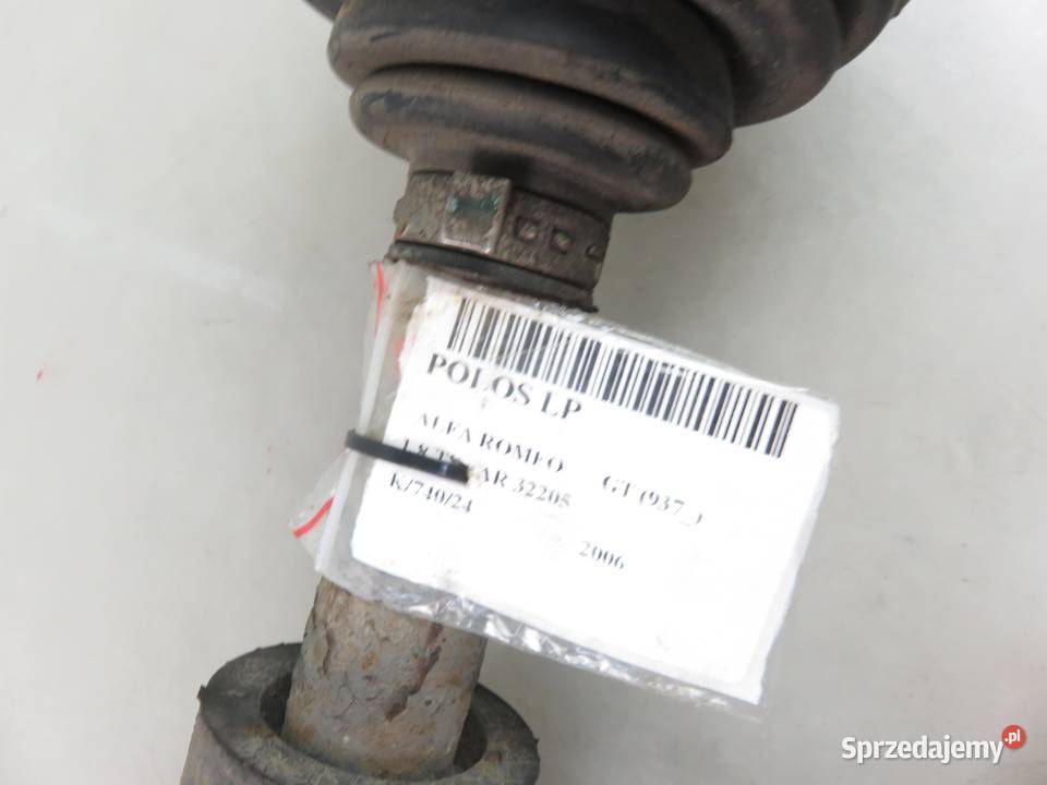 PÓŁOŚ LEWA PRZEDNIA ALFA ROMEO GT 18 B