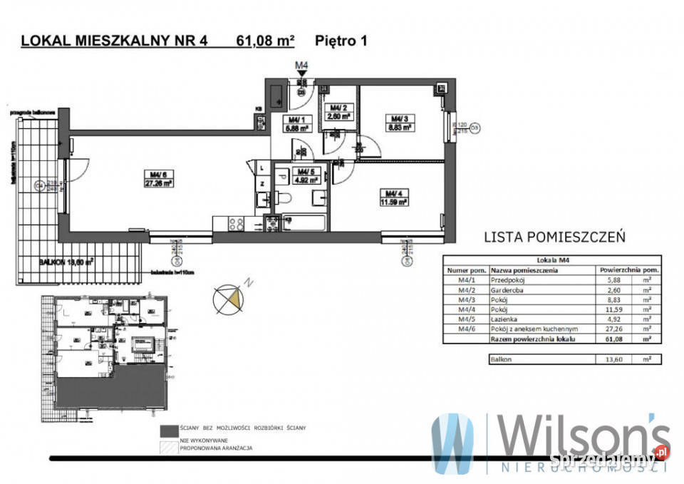 Mieszkanie Rumia Kosynierów 6108m2 4 pokoje