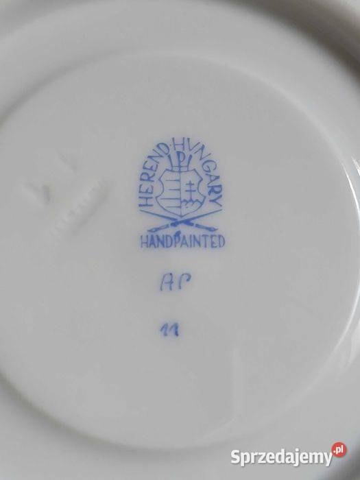 Stare duo do kawy Herend 1930 fason Appony Porcelana i szkło Kraków