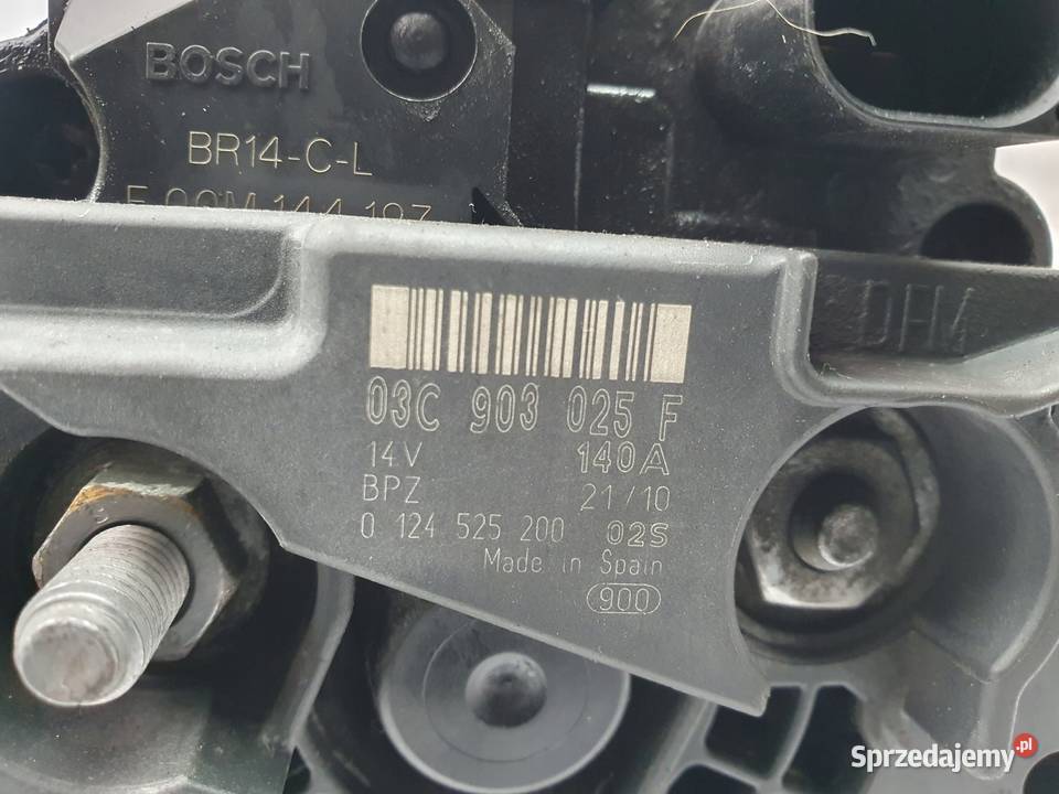 ALTERNATOR Audi A1 A3 8p 12 TSI 03C903025F Chełm