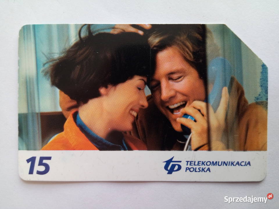 Karta telefoniczna przedstaw kobietę i mężczyznę