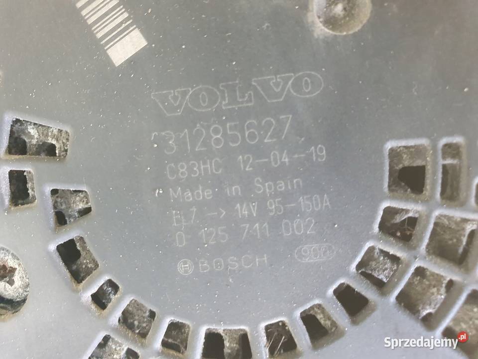 ALTERNATOR Volvo S60 II V70 III 20 D3 31285627 Chełm sprzedam