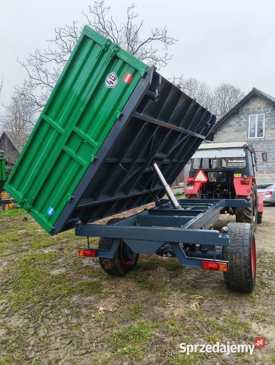 Przyczepa jednoosiowa wywrotka 8ton 3strony Wieprz