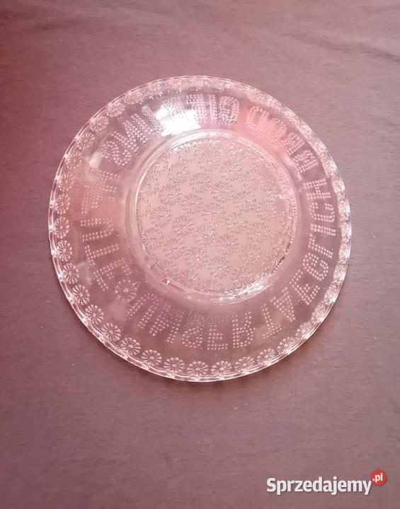 Talerz do chleba z inskrypcją z modlitwy von Koźminek