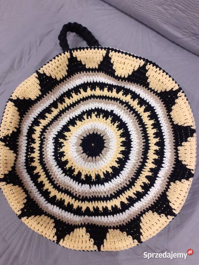Torba robiona na szydełku Na ramię  Łódź