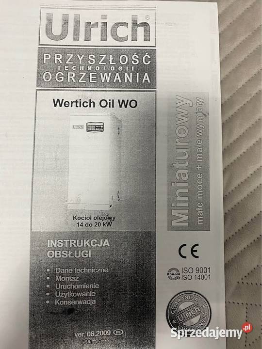 Kocioł olejowy Ulrich Oil Wo 15 Kutno