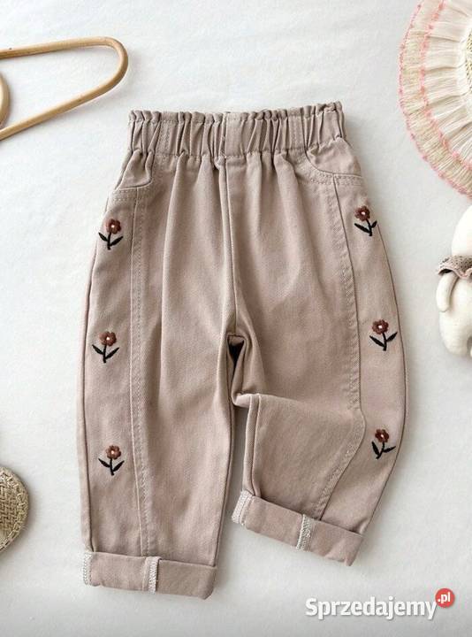 Beżowe spodnie dziewczynki