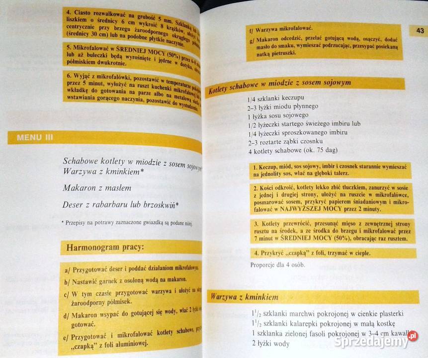 Gotujemy w kuchence mikrofalowej z Katarzyną Rok wydania 1994 Chełm