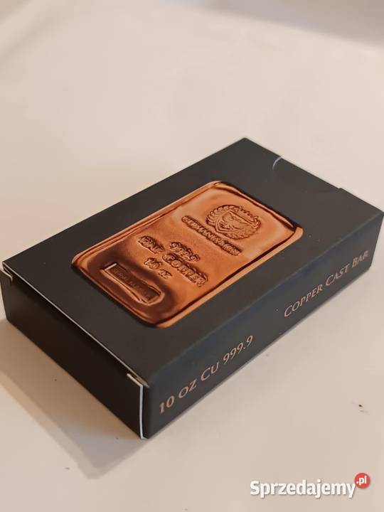 Sztabka miedzi 10 uncji Germania Mint
