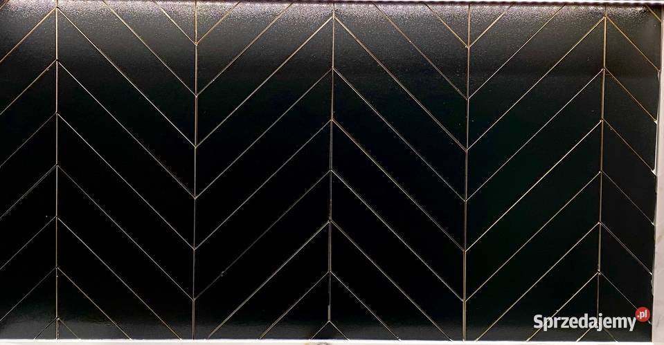 JODEŁKA FRANCUSKA CHEVRON czarny gres 32x6