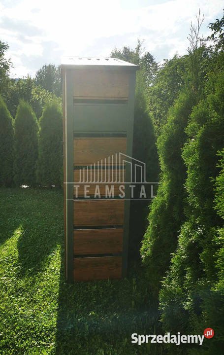 Wiata śmietnikowa dwuspad 13x05 antracyt z Cieszyn sprzedam