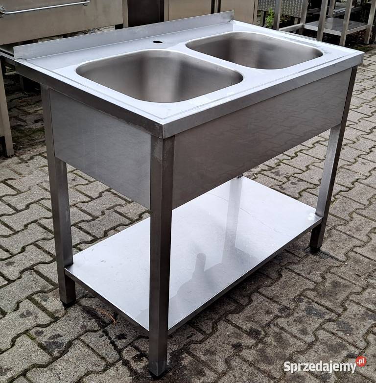 Zlew 2 komorowy z Półką 1006085 M1247 N Nowe Skalmierzyce