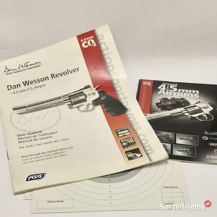 Dan Wesson 6 ASG wiatrówka CO2 45 mm BB srebrna Warszawa