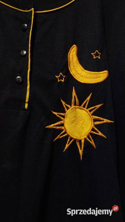 Koszula nocna granatowa księżyc słońce 40 L 42