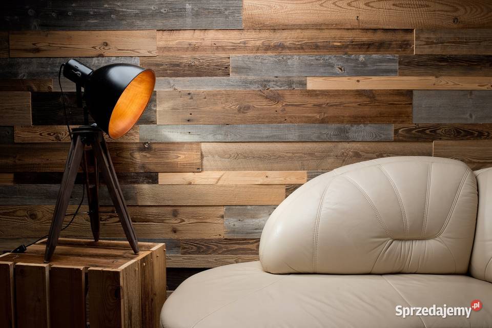 PANEL ŚCIENNY 3D DREWNIANY STARE DREWNO DESKI Z
