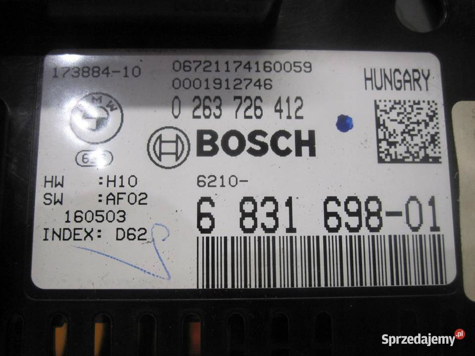 BMW F10 LIFT zegar licznik ANGLIK 6831698