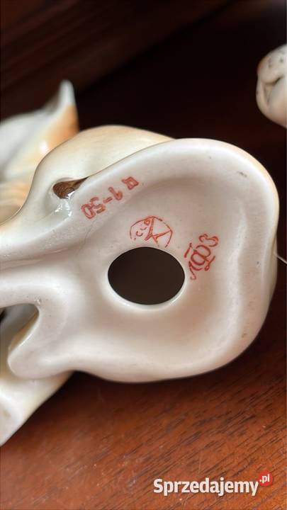 FIGURKA PORCELANOWA ŁOMONOSOW USSR Figurka Gdańsk