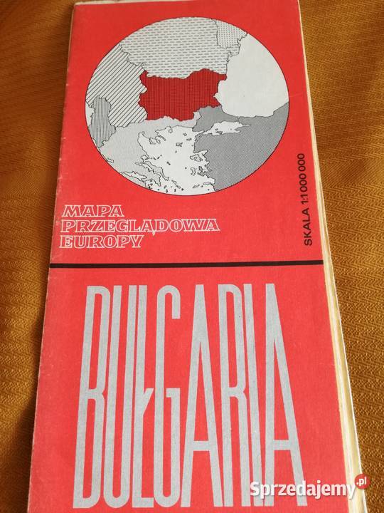 Bułgaria mapa przeglądowa Europyturystyczna miękka Łódź