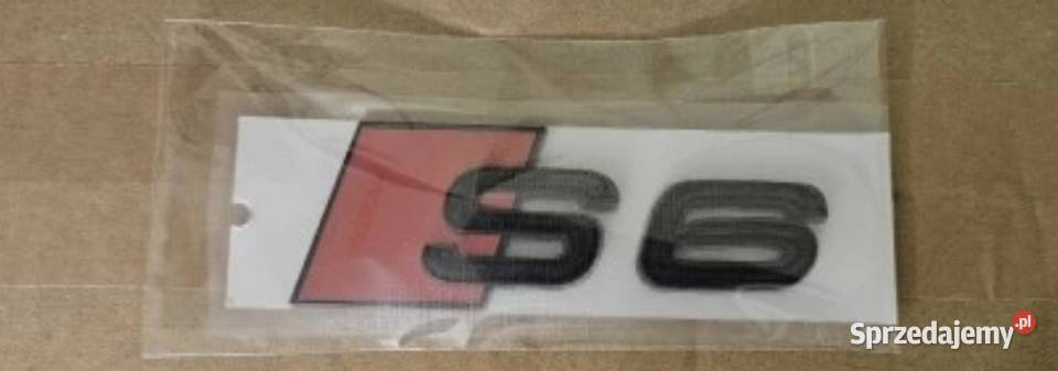 NOWE klejane logo S6 czarny znaczek emblemat Akcesoria samochodowe
