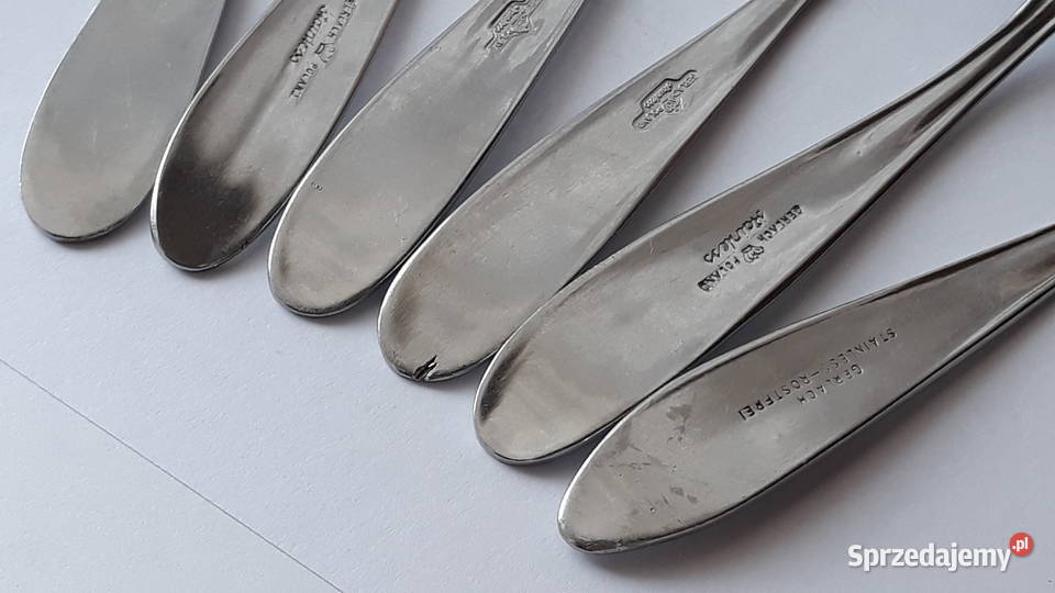 Łyżeczki do herbaty 1 KŁOS Gerlach sztućce PRL Dąbrowa Górnicza