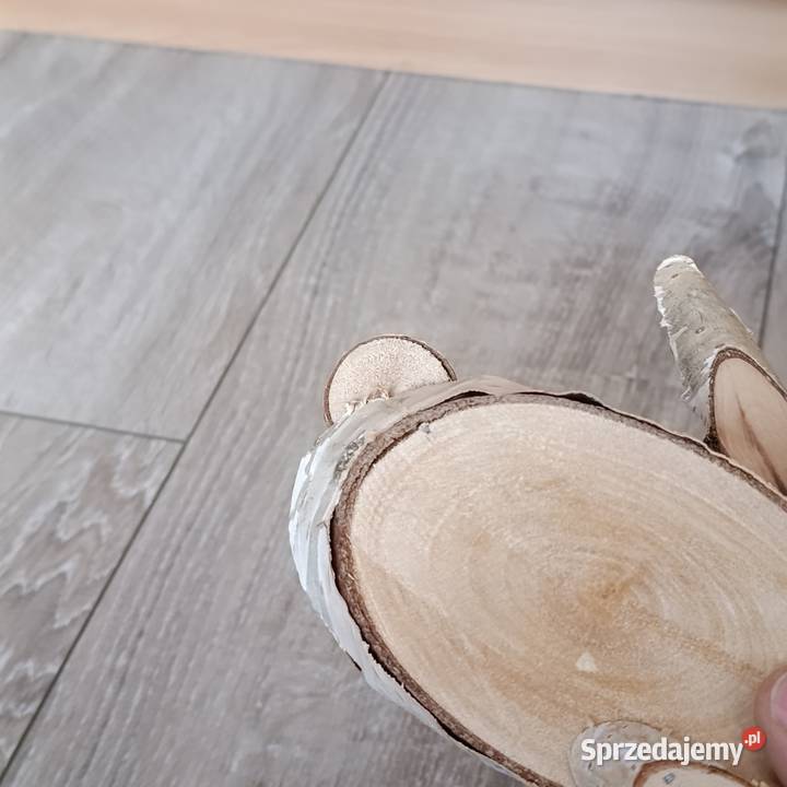 Zając z drewna ozdoba Poznań