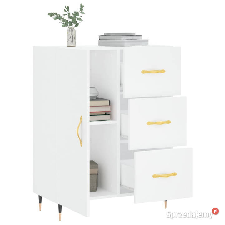 Szafka biała 695x34x90 materiał drewnopochodny
