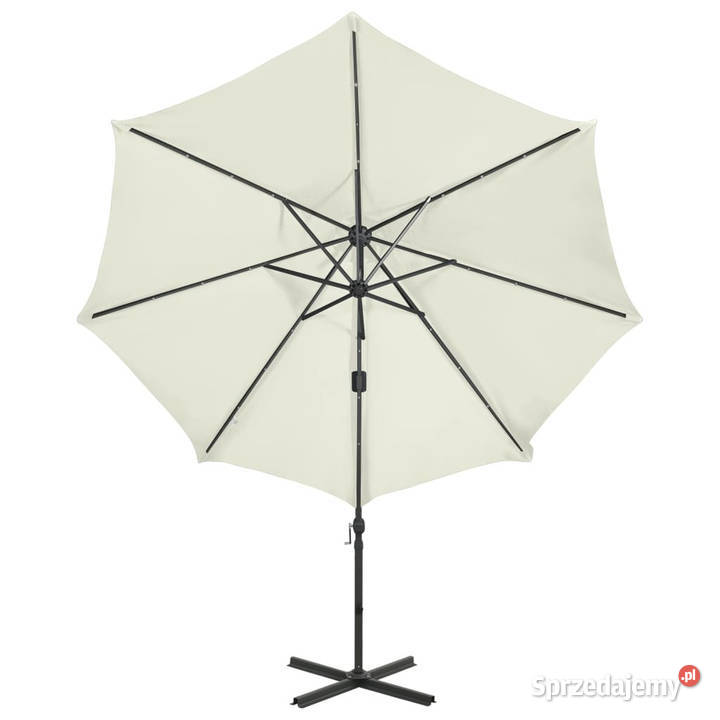 Parasol wiszący z lampkami LED i słupkiem 300 Warszawa