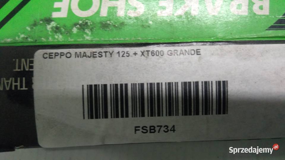 Szczęki hamulcowe Vesrah Yamaha Majesty 125 XT Bielsk Podlaski