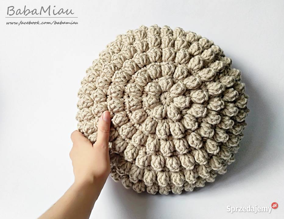 Poduszka okrągła Bubble handmade Bydgoszcz