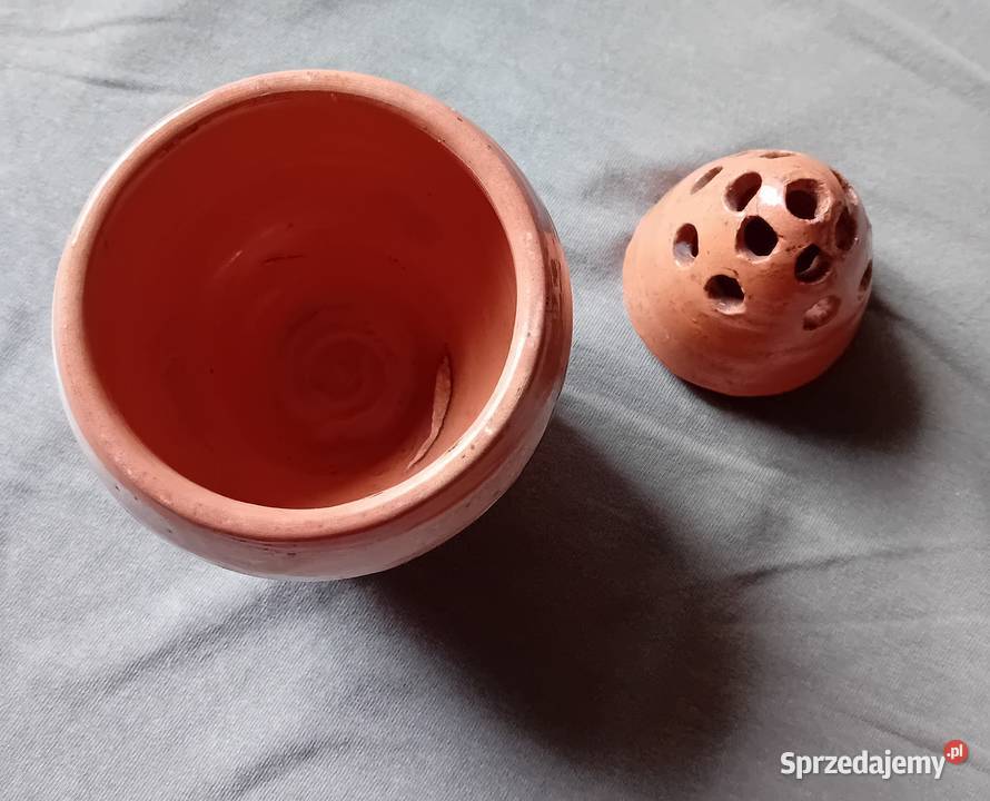 Ceramiczna ikebana pikasiak PRL Koźminek