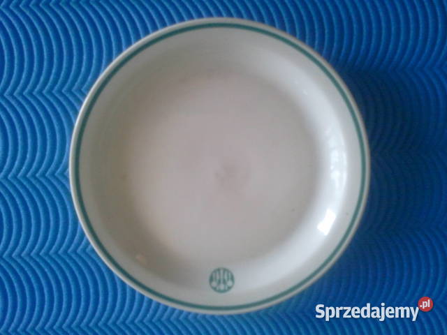 Talerz duży płaski firmy Lubiana śr 245z okresu Pruszków