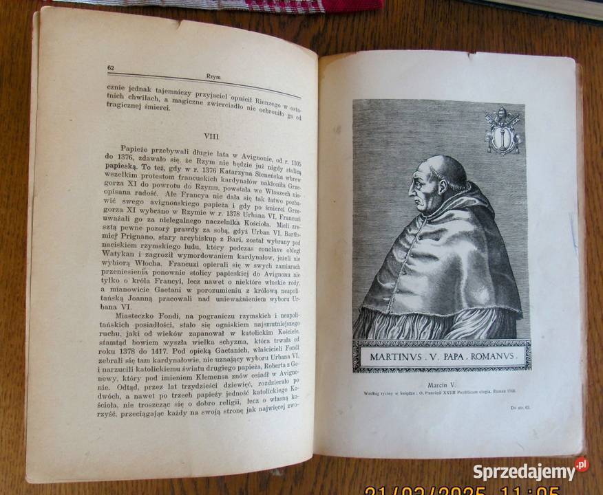 Rzym Ludzie Odrodzenia KCHŁĘDOWSKIEGO wyd3 1921 Antykwariat lubelskie Bychawka Trzecia