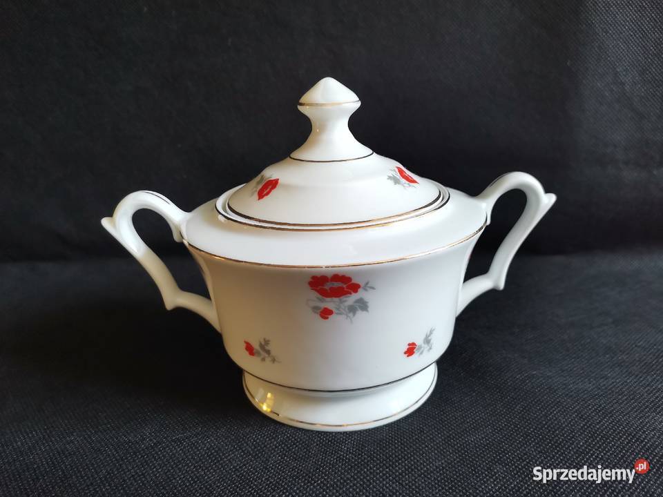 Stara porcelana Giesche cukierniczka Łucja Maki