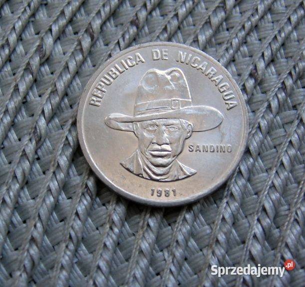 Nikaragua 25 Centawo 1981r Sandino Mennicza wielkopolskie sprzedam