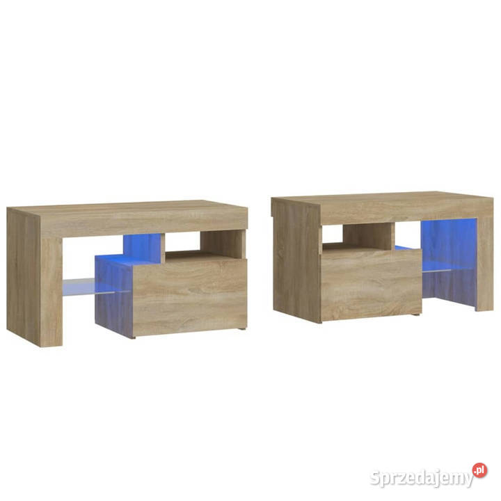 Szafki z oświetleniem LED 2 dąb sonoma 70x365x40 Warszawa sprzedam