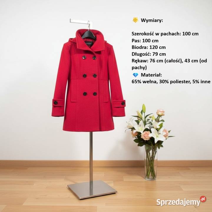 Wyjątkowy płaszcz dwurzędowy marki Rock łączący Bytom