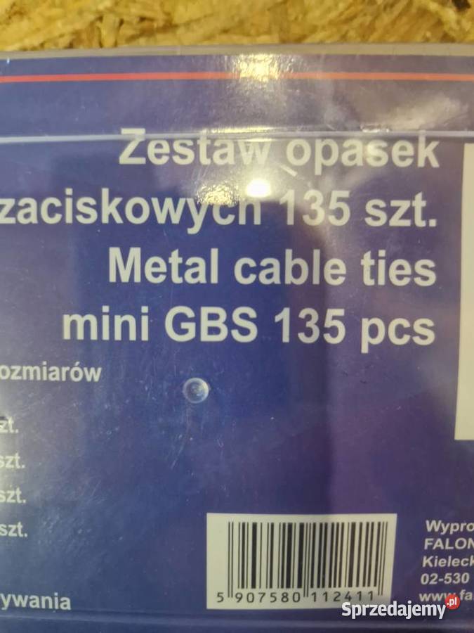 Opaski zaciskowe sprężynowe obejmy metalowe 135