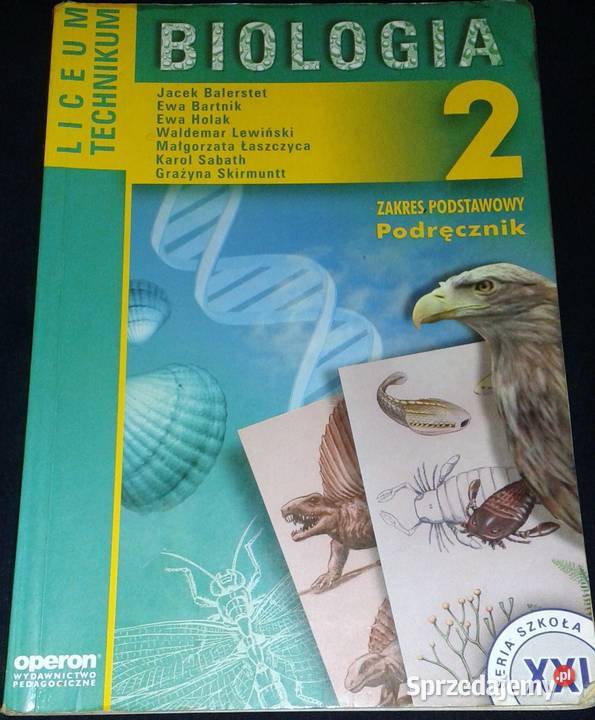 Biologia 2 Podręcznik Jacek Balerstet Ewa Chełm