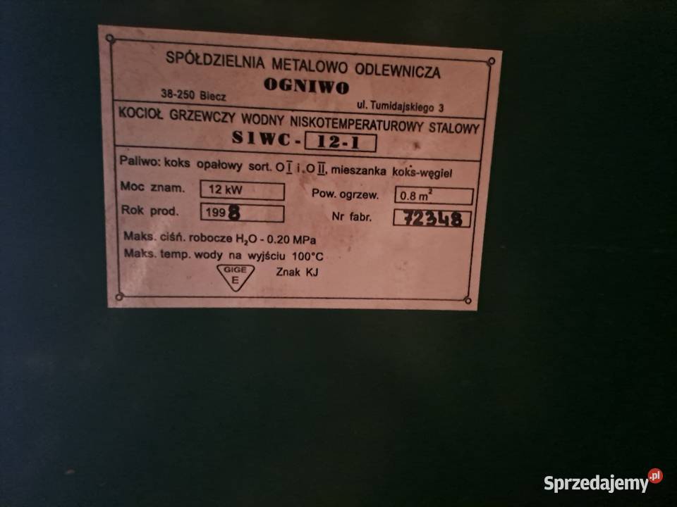 3 piece SAS Elektromet Ogniwo Piece wolnostojące Odrowążek sprzedam