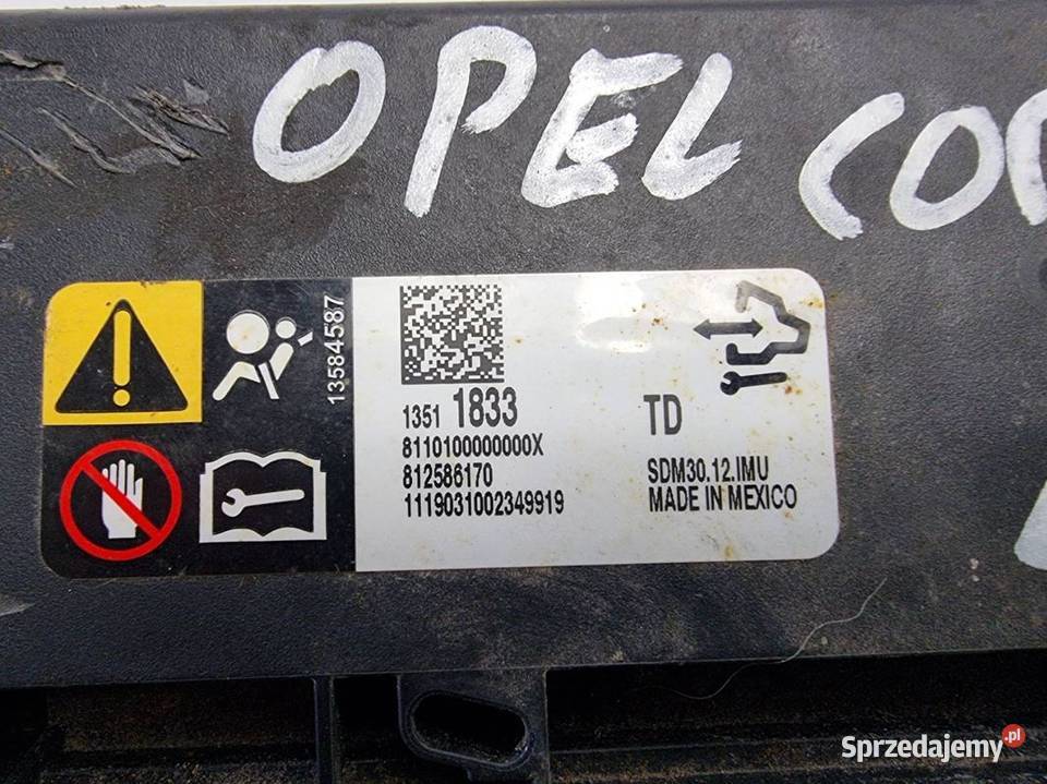 MODUŁ OPEL CORSA E 13511833 PODUSZEK Lipno