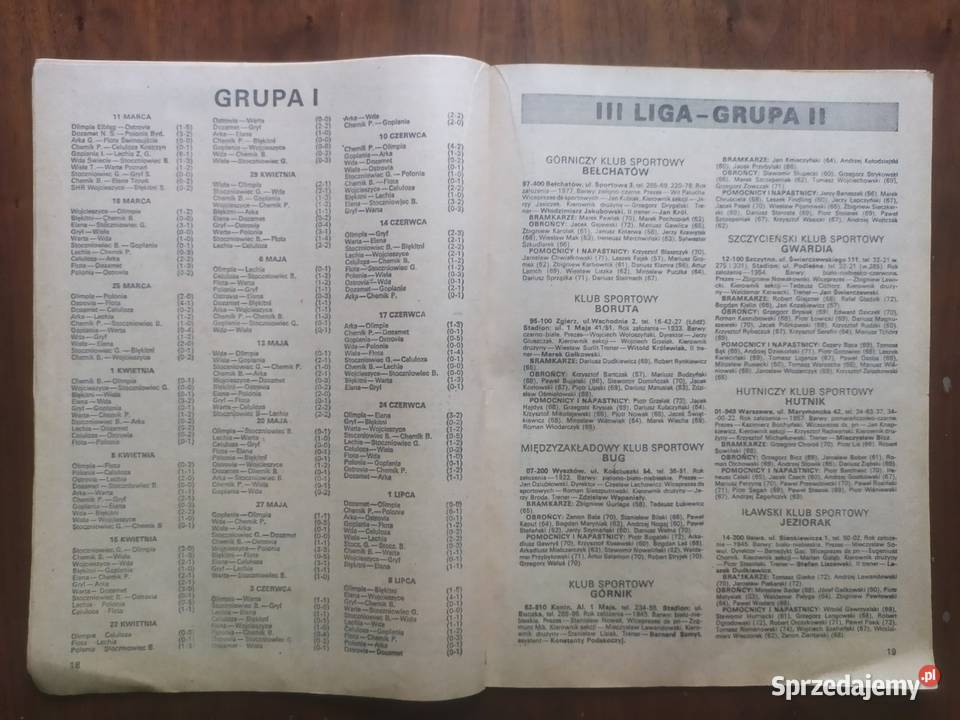 Skarb kibica TEMPO wiosna 1990 Czasopisma Łódź sprzedam