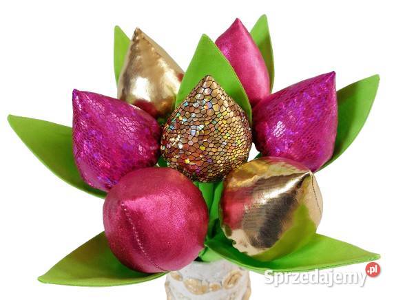 Tulipany szyte 7 glamour MIX duży wybór kolorów lubelskie